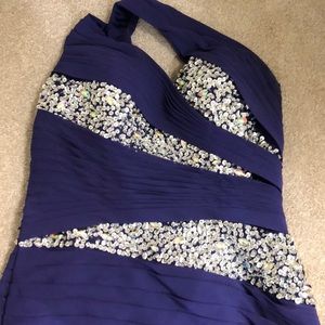 💸⬇️ Izidress purple dress with sequins & train